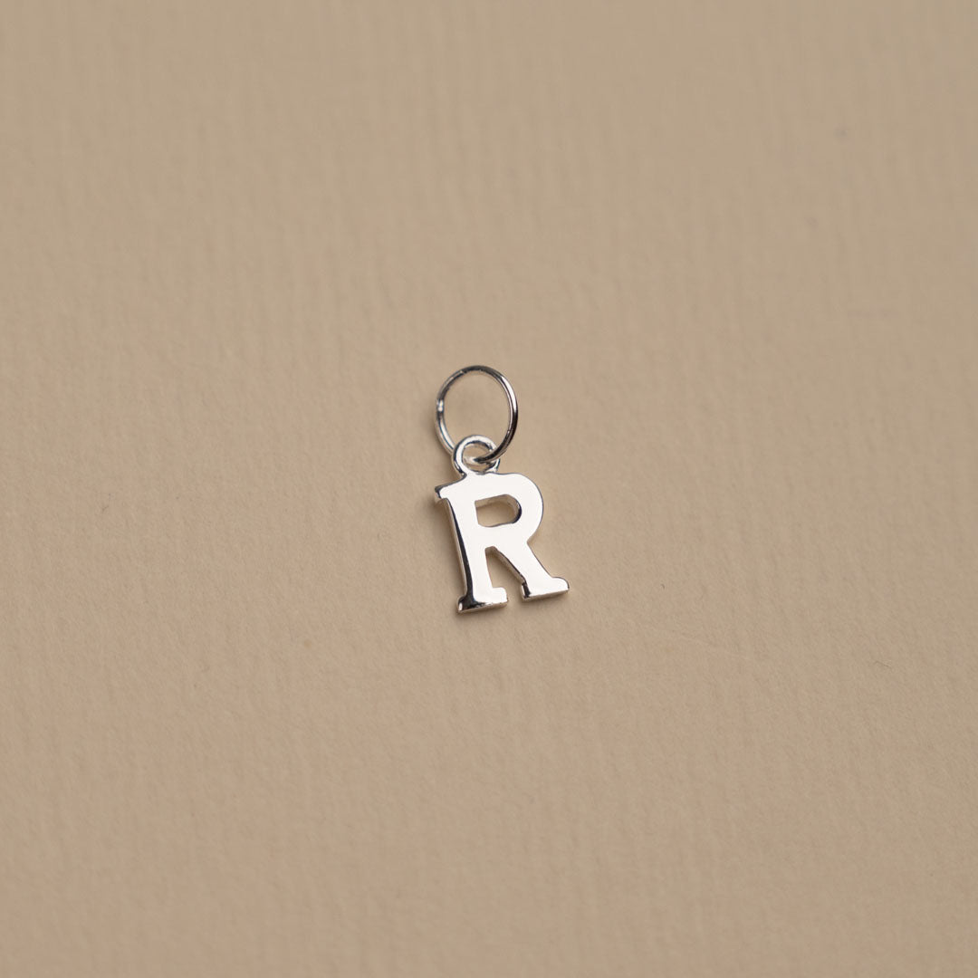 Nadia - Pendentif lettre en argent