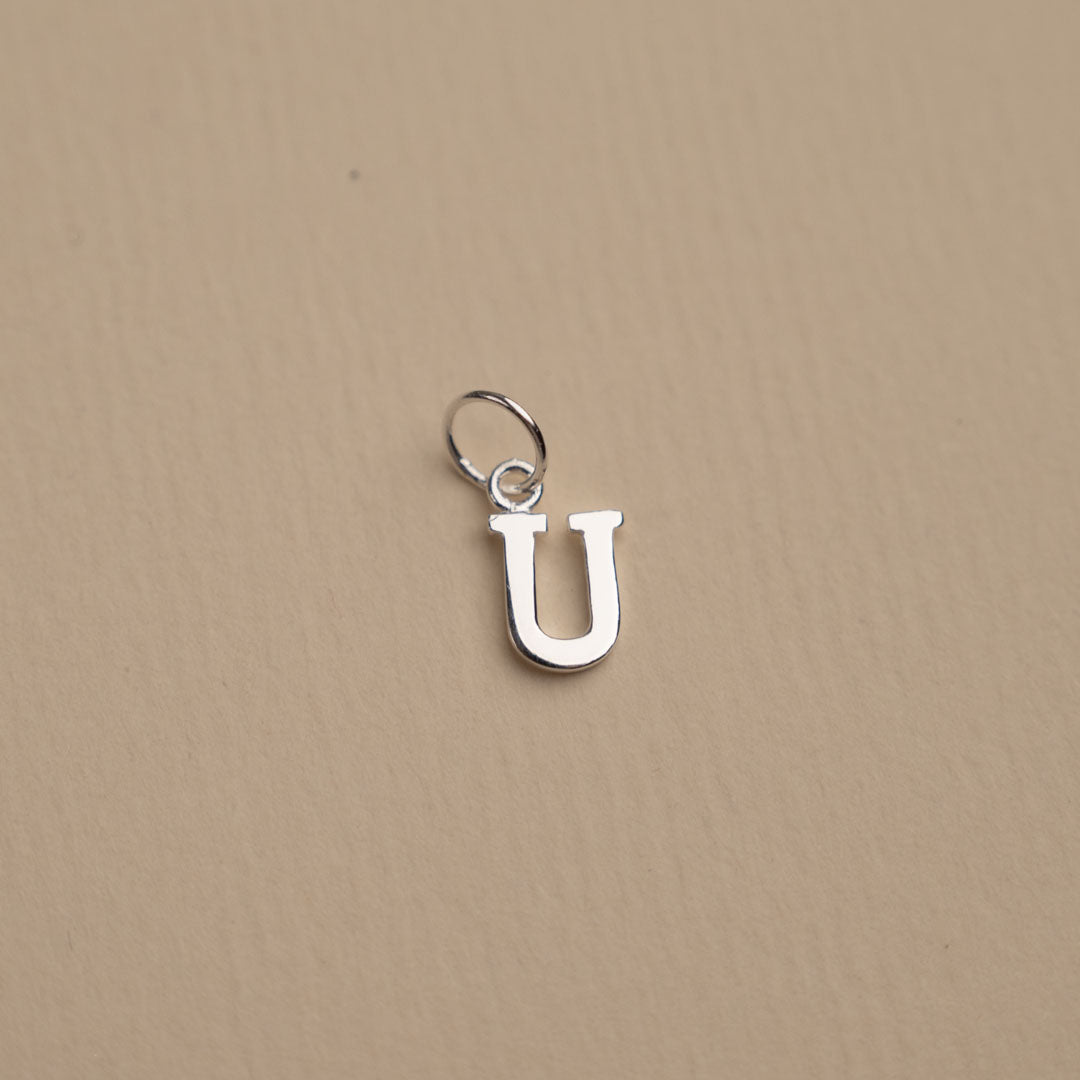 Nadia - Pendentif lettre en argent