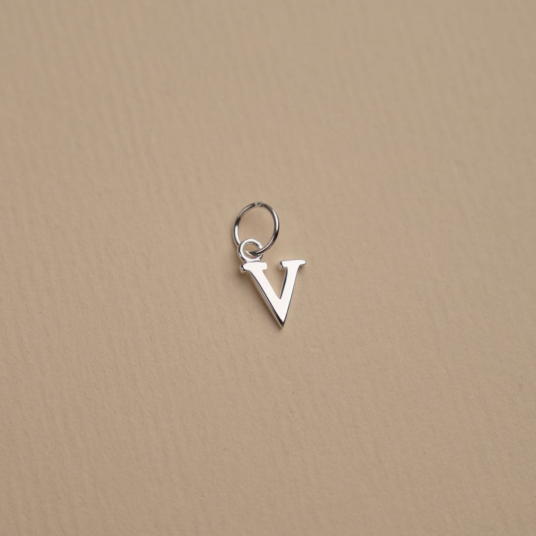 Nadia - Pendentif lettre en argent