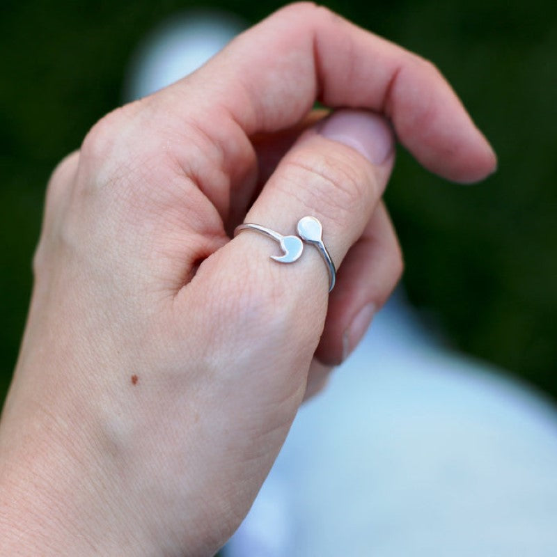 Bague délicate point-virgule - Bague de résilience