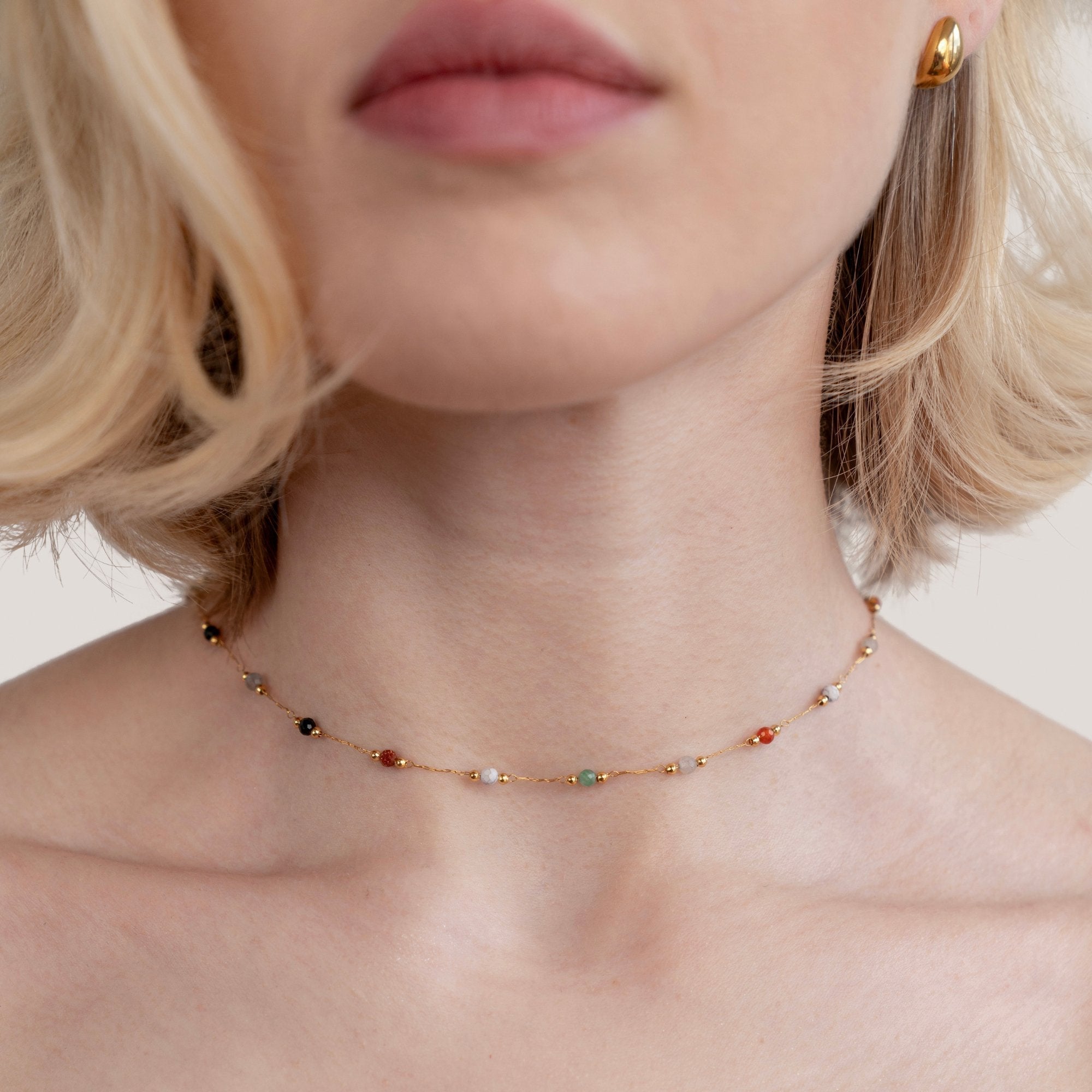 Lala - Collier avec perles et pierres