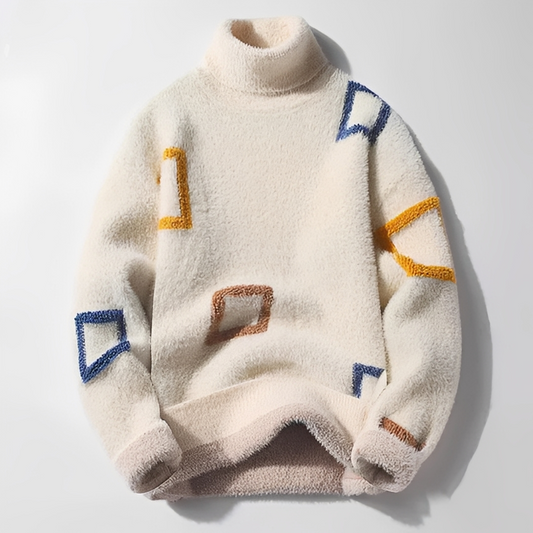 Clarks - Men's wool sweater with turtleneck collar