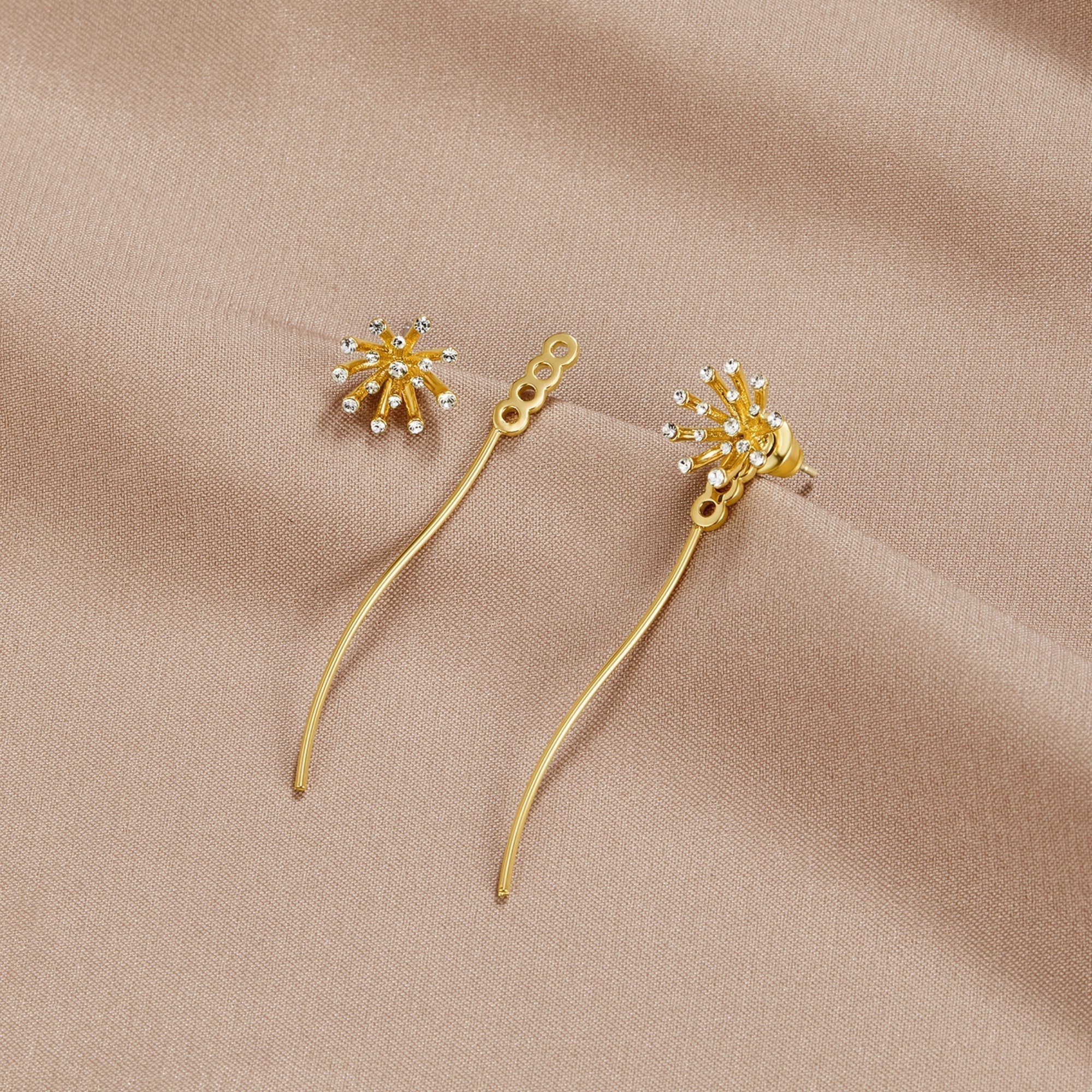 Desea algo Boucles d'oreilles en or 18K en forme de dent de lion