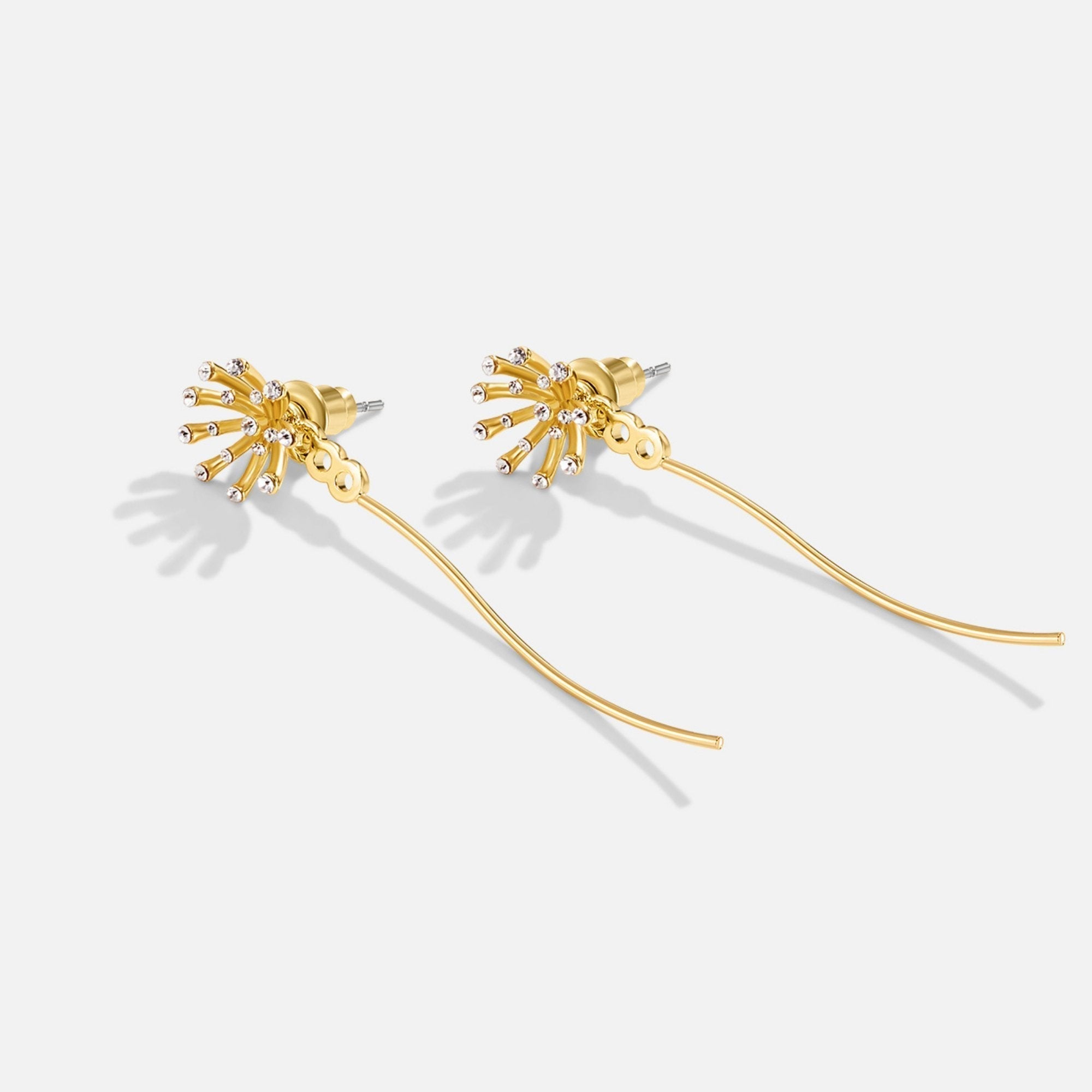 Desea algo Boucles d'oreilles en or 18K en forme de dent de lion