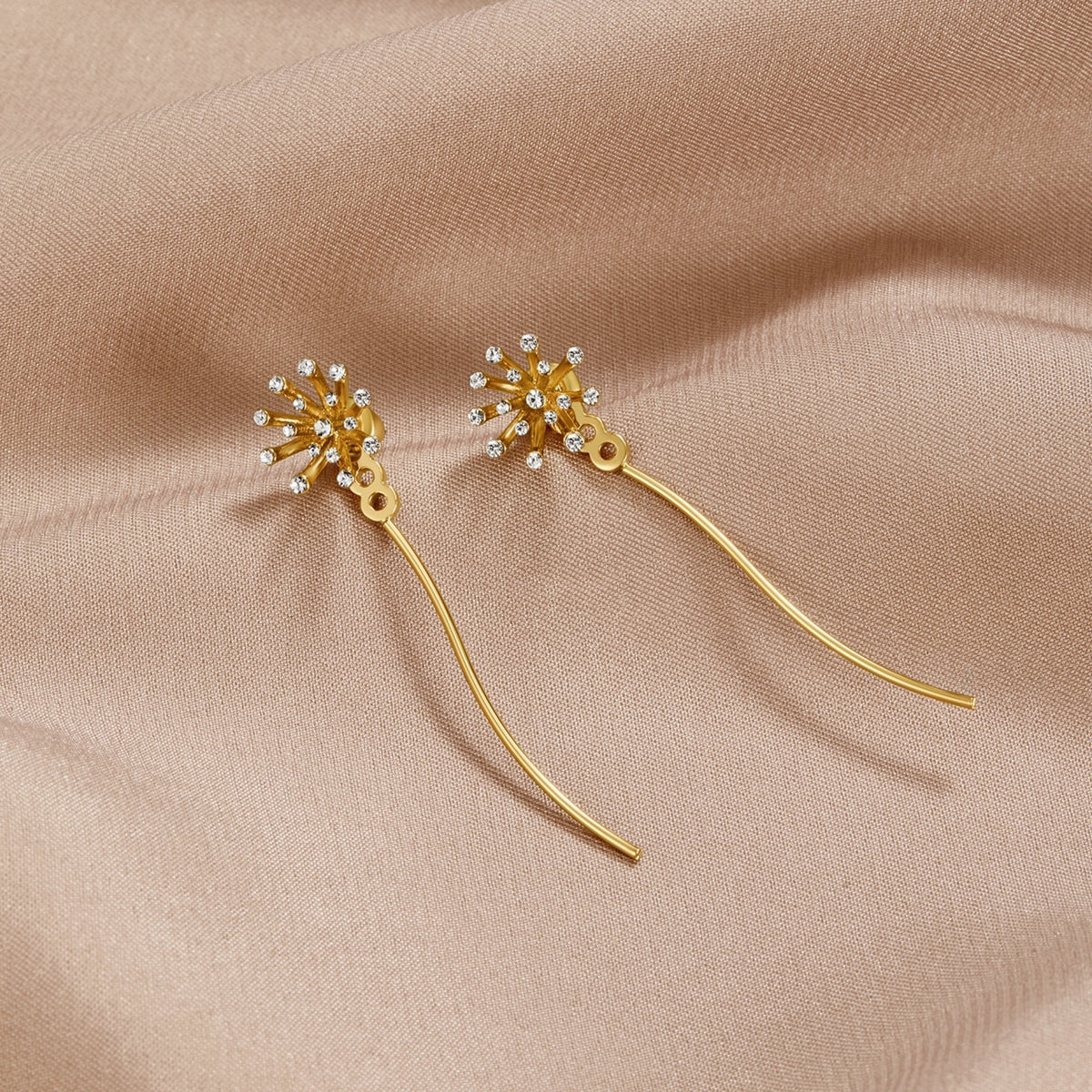 Desea algo Boucles d'oreilles en or 18K en forme de dent de lion