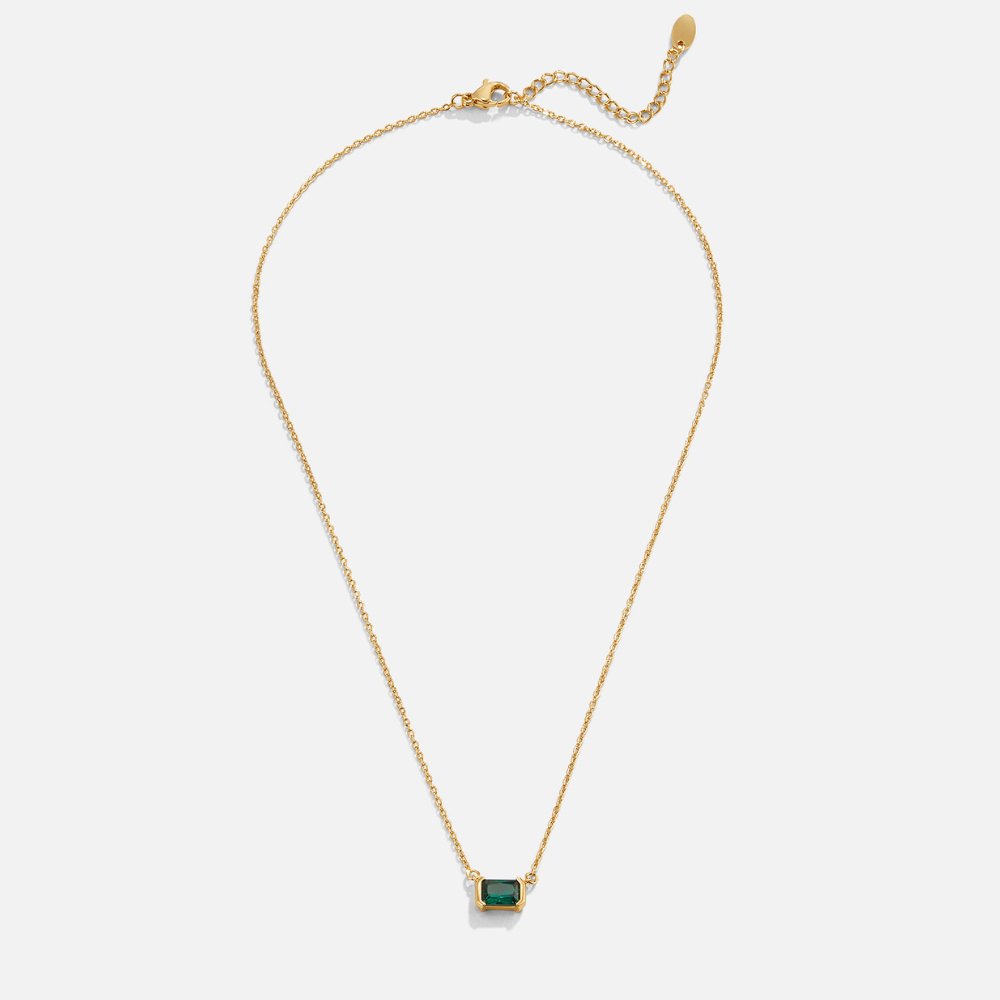 Moni – Collier en émeraude verte