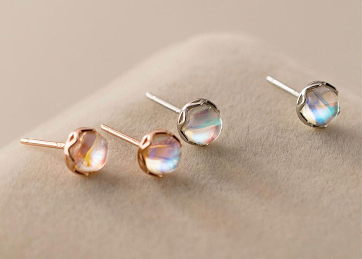 Organes de lune - Boucles d'Oreilles de boule cosmique
