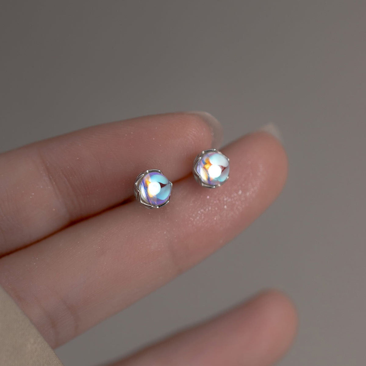 Organes de lune - Boucles d'Oreilles de boule cosmique