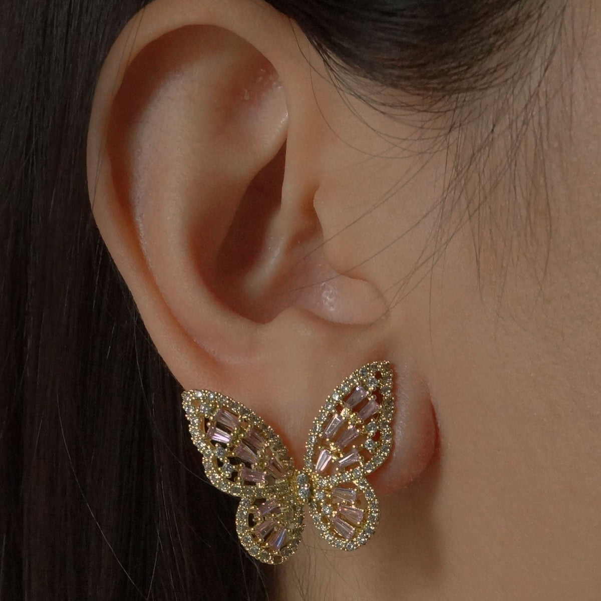 Niamh - Boucles d'oreilles en forme de papillon