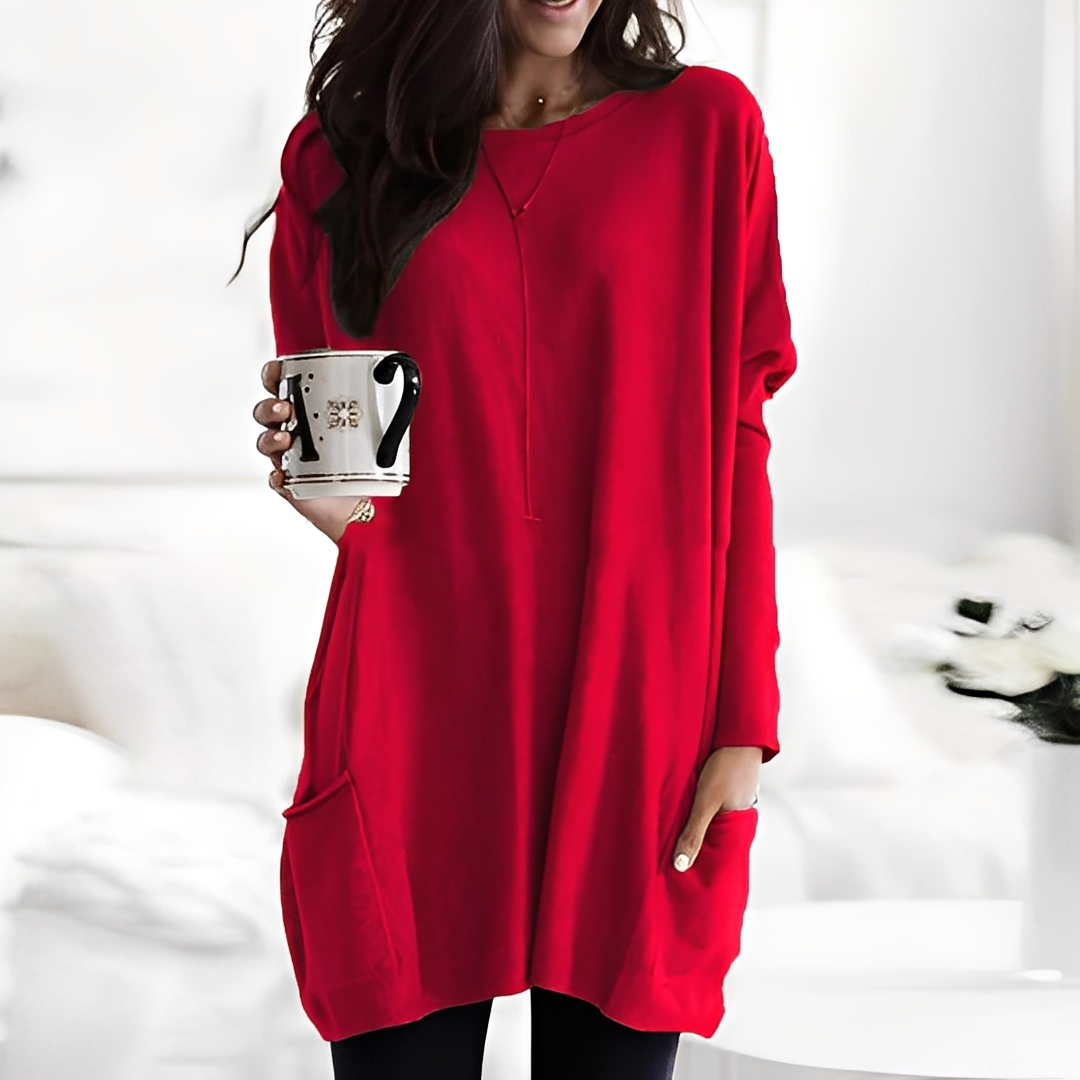 Diane - Modern long-sleeved sweater for women