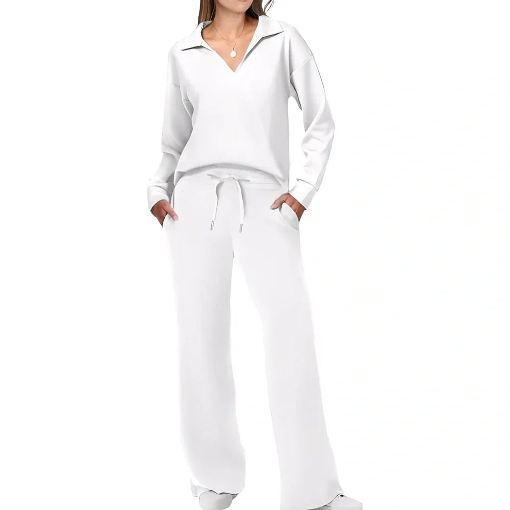 Justina - Set décontracté en pull et pantalons pour femmes