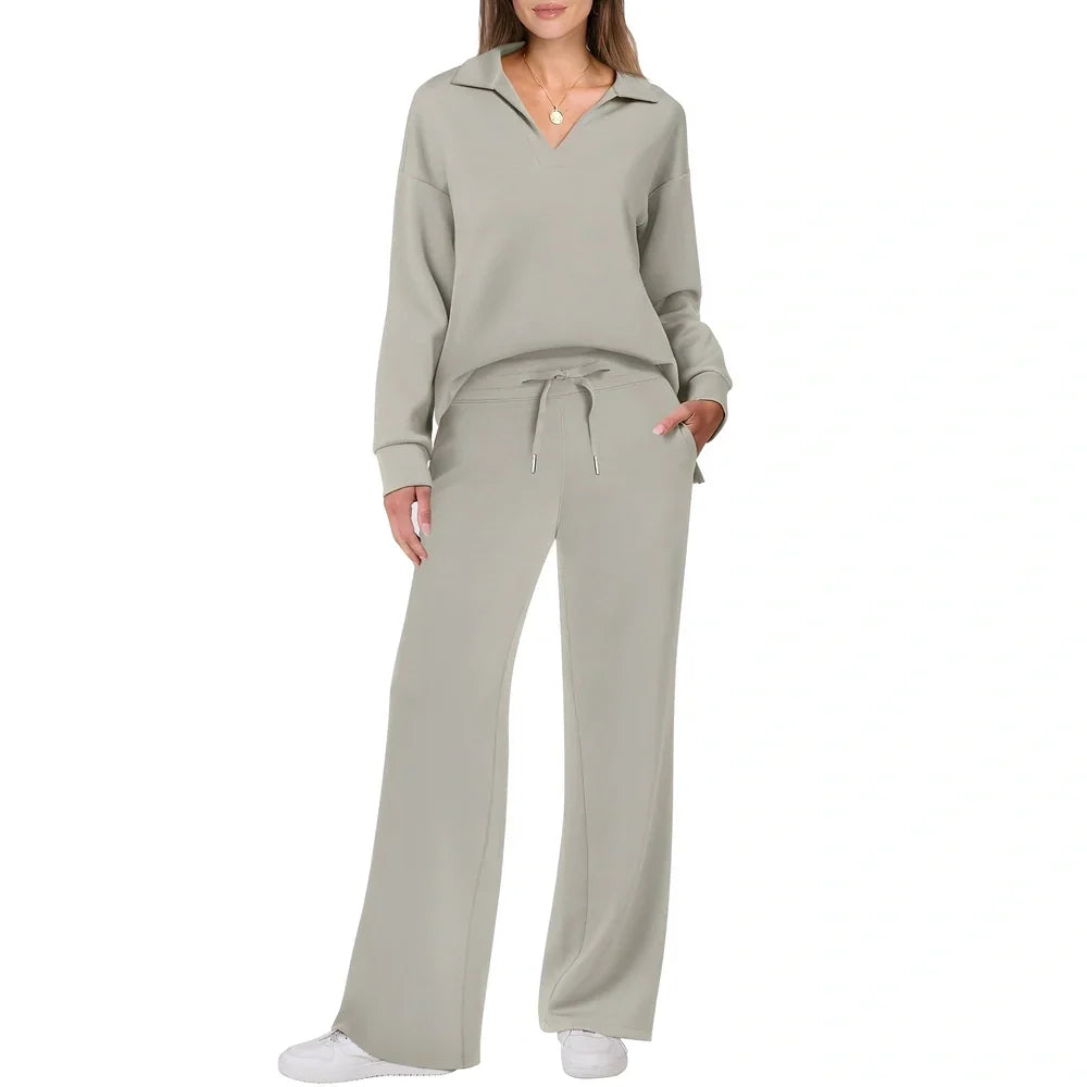 Justina - Set décontracté en pull et pantalons pour femmes