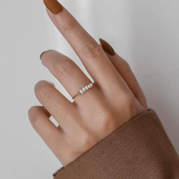 Miori – Bague en perle naturelle en or