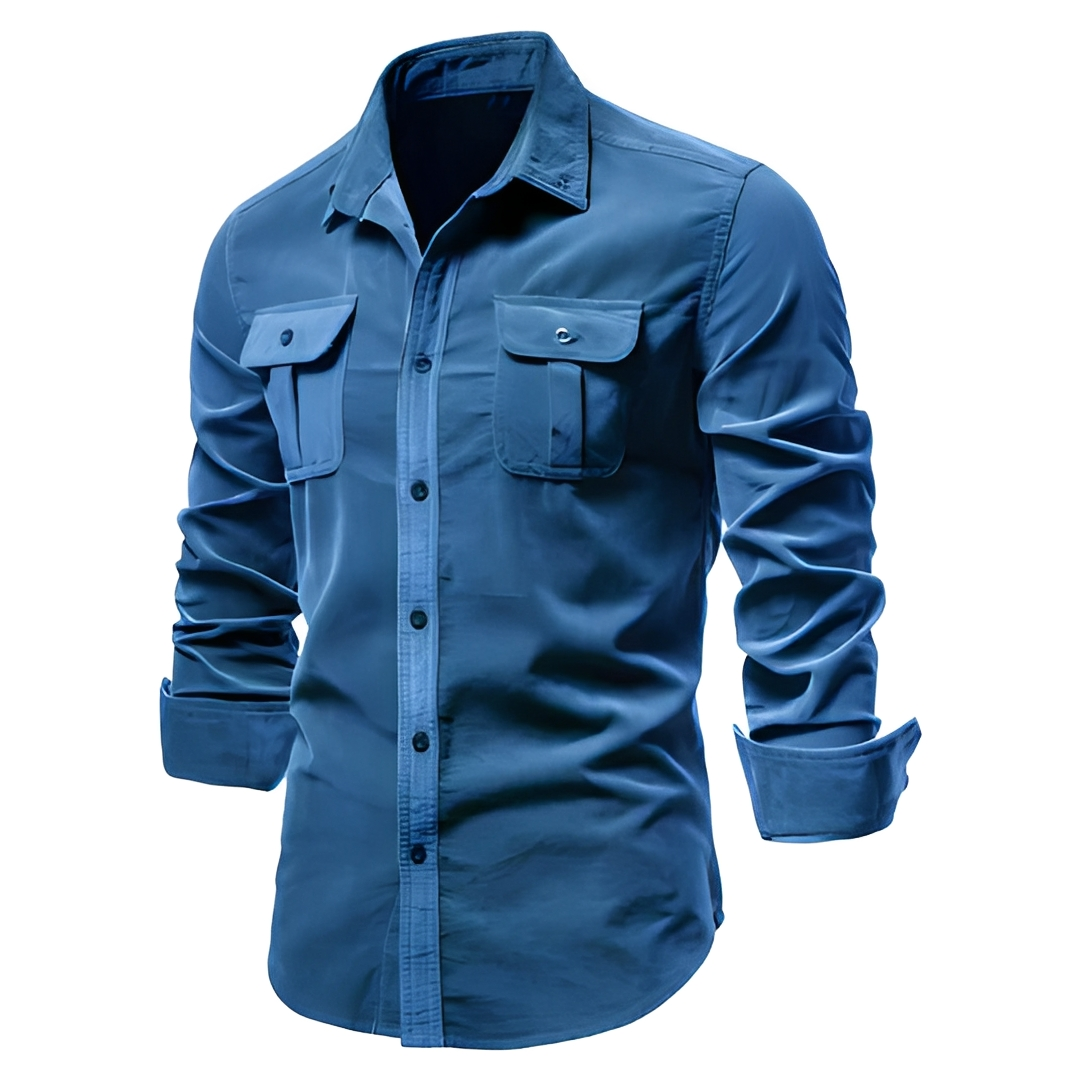 Blake - Chemise homme décontractée à manches longues