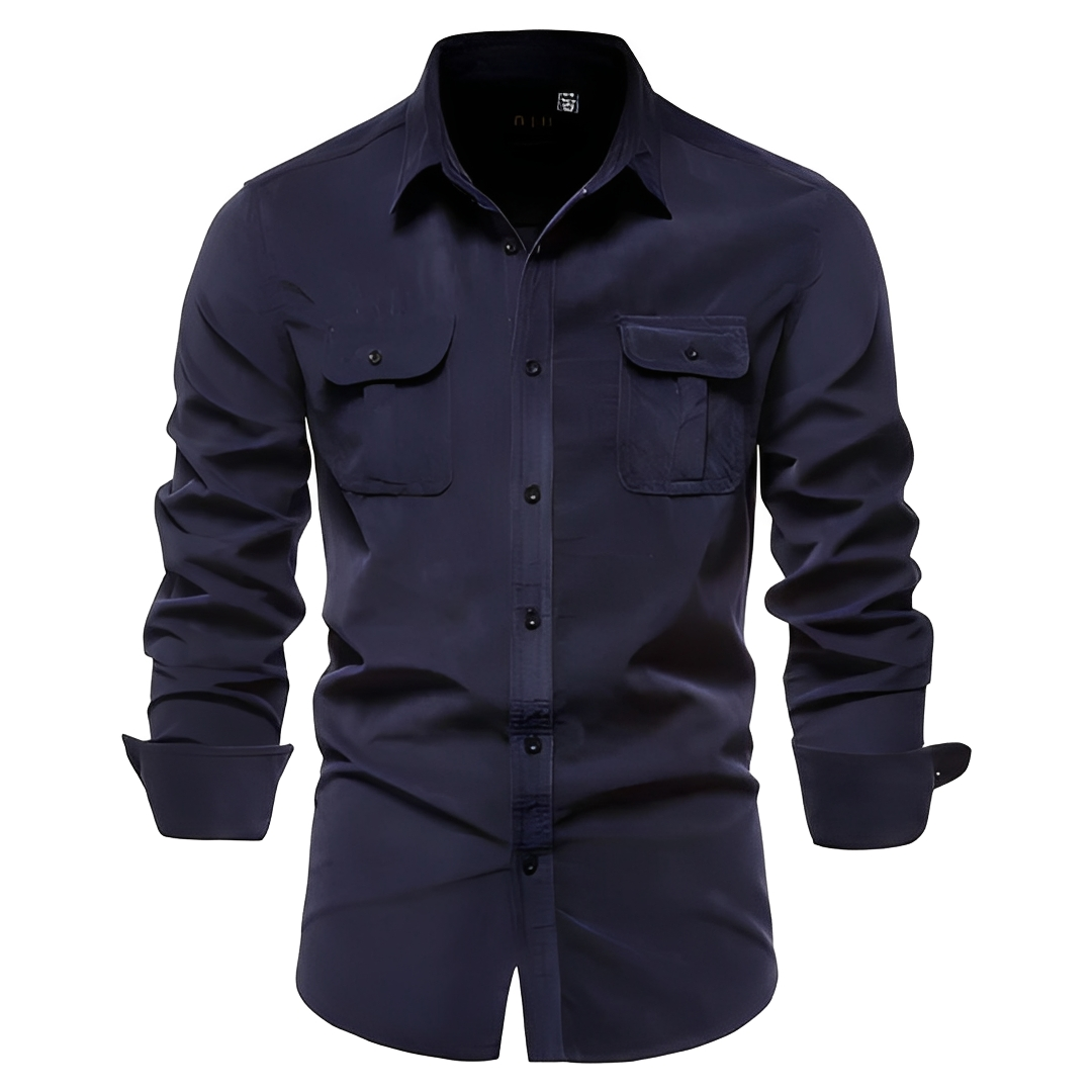 Blake - Chemise homme décontractée à manches longues