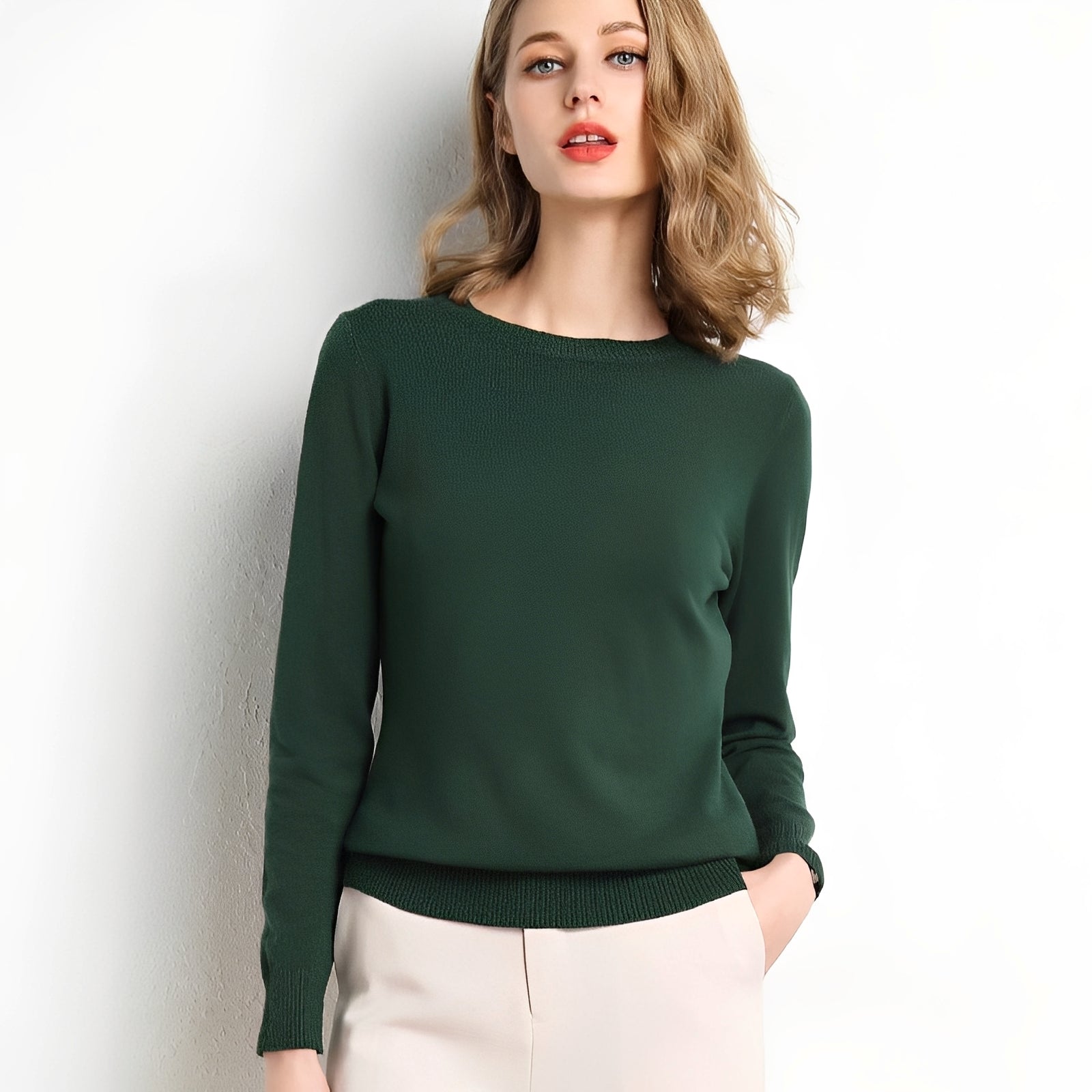Kerren - Pull chaud et classique pour femmes