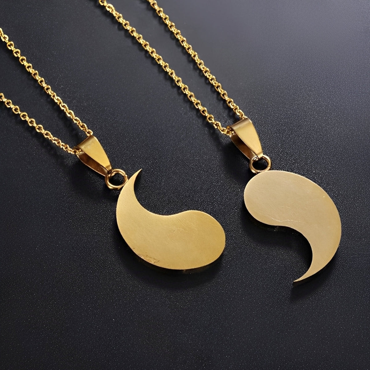 Tao – Collier Yin Yang séparables pour couples ou amis