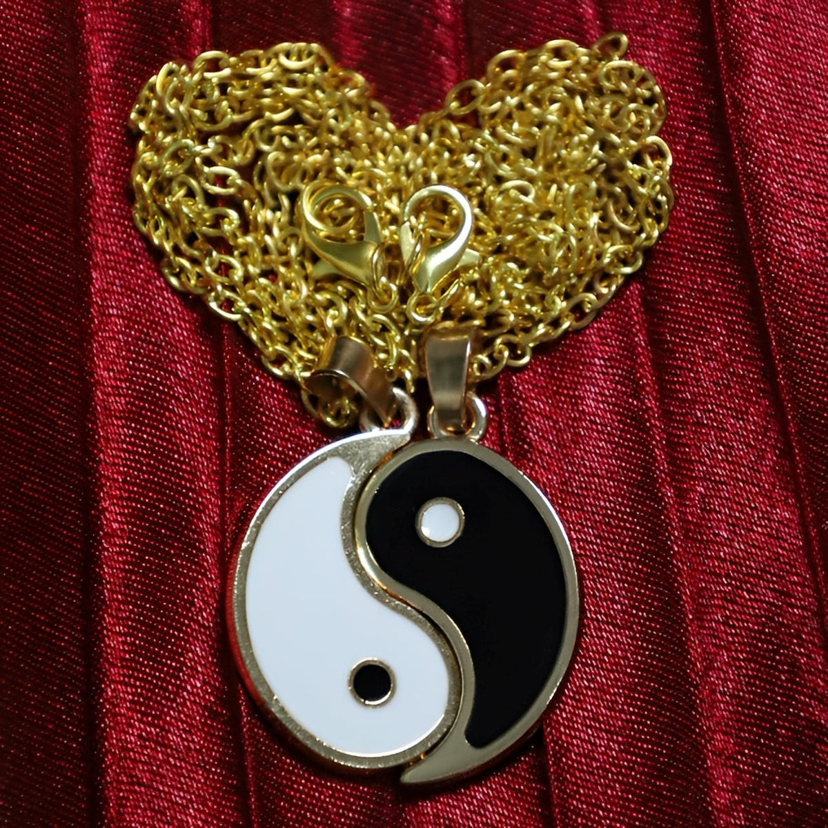 Tao – Collier Yin Yang séparables pour couples ou amis