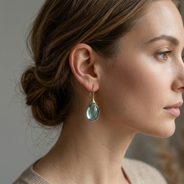 Leila – Boucles d'oreilles en goutte bicolore