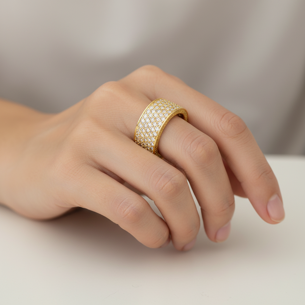 Tally – Bague avec zircon serti