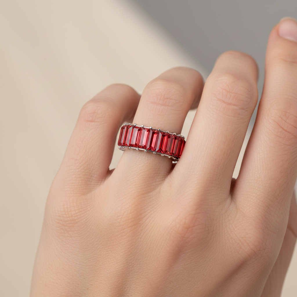 Naya – Bague géométrique moderne en alliage coloré