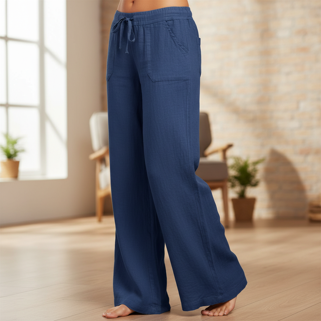Kaori – Pantalon Confort Léger Style Estival