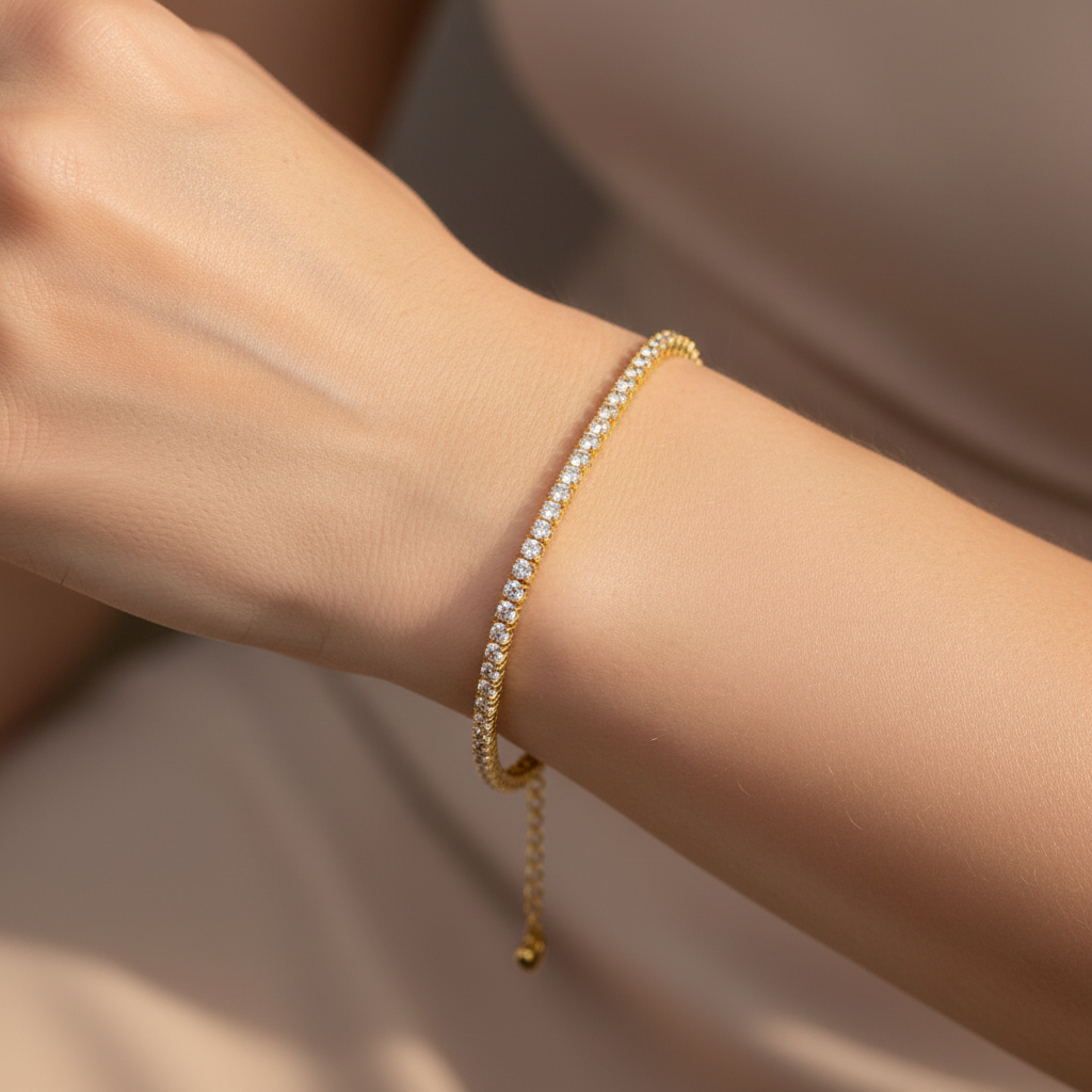Cher – Bracelet élégant en zircon
