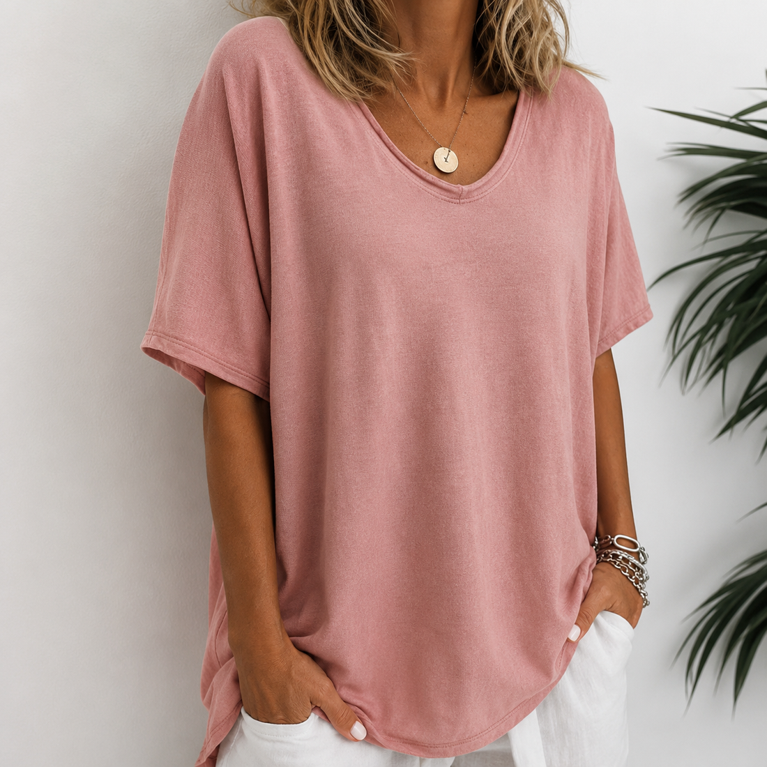 Joanne - Blouse décontractée et ample pour femmes