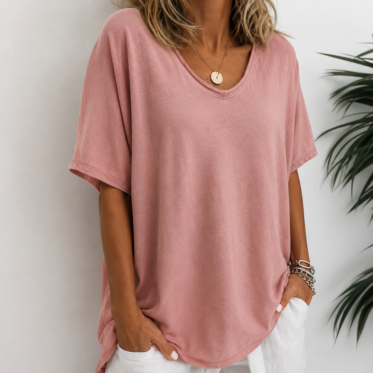 Joanne - Blouse décontractée et ample pour femmes