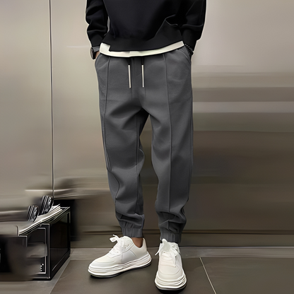 Gervais - Basic sweatpants with drawstring for men