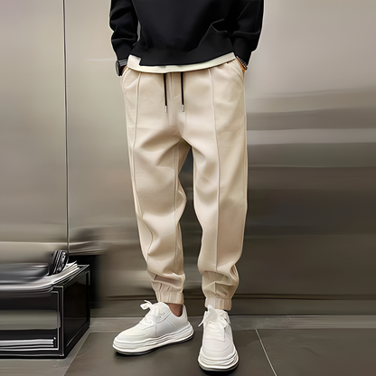 Gervais - Basic sweatpants with drawstring for men