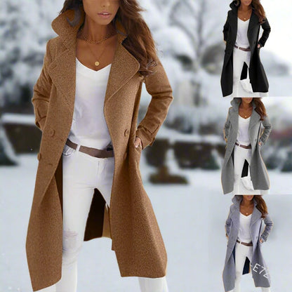 Nova - Manteau élégant en laine avec boutons