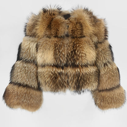 Melyssa - Manteau court en fourrure élégant