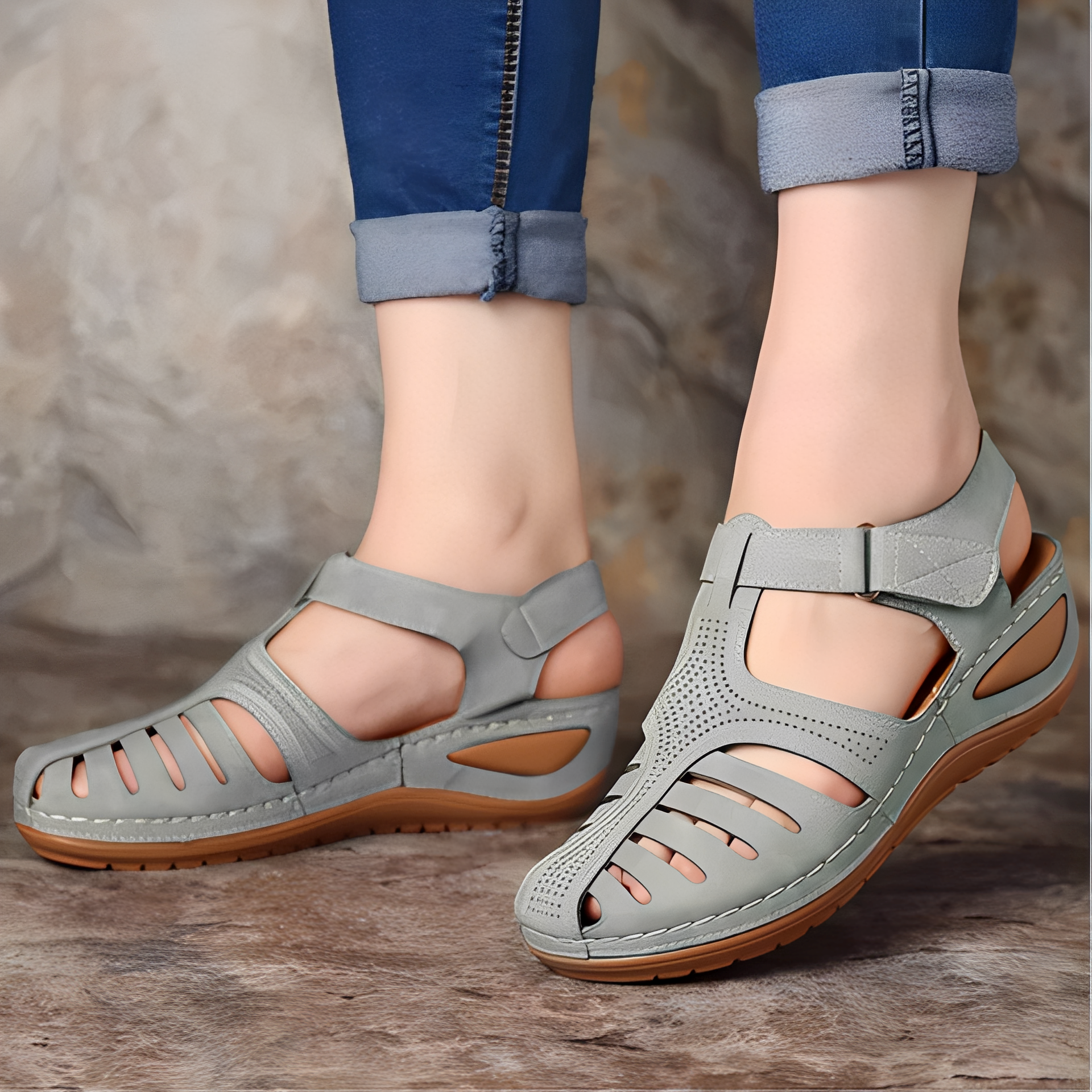 Sheena – Sandales Confort Romaines Femme