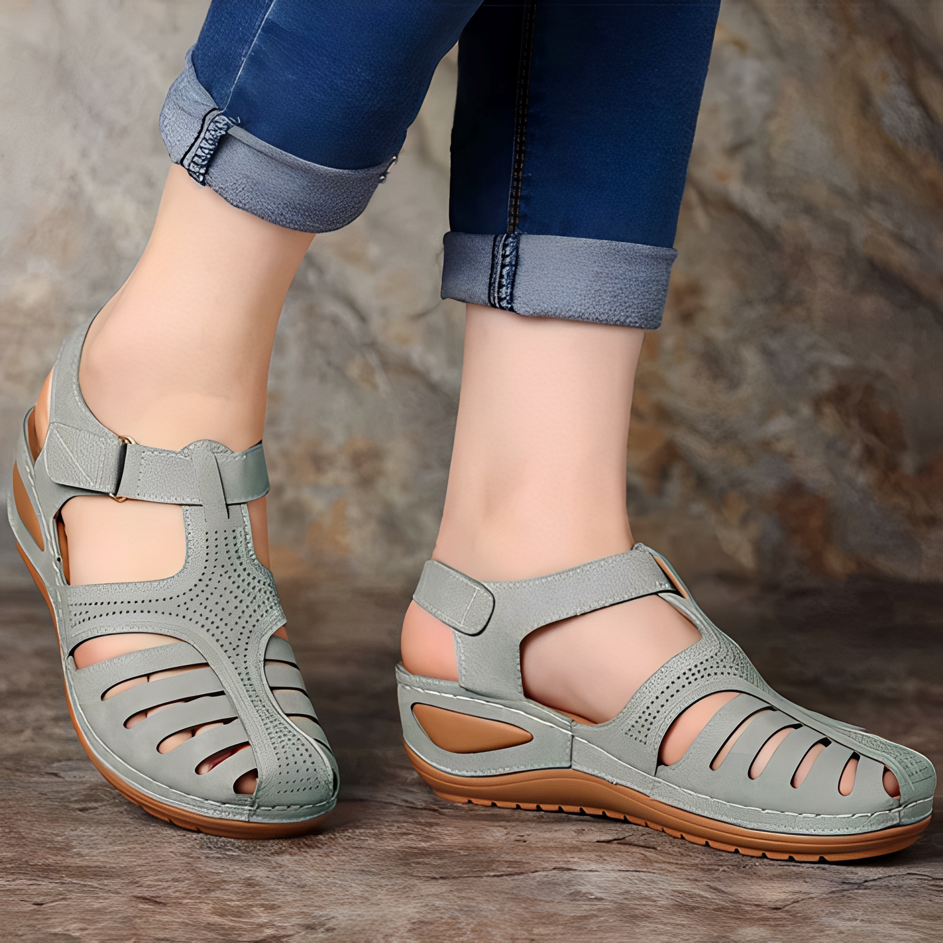 Sheena – Sandales Confort Romaines Femme