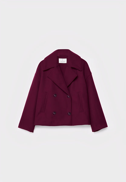 Claire – Veste Courte Double Boutonnage Élégante