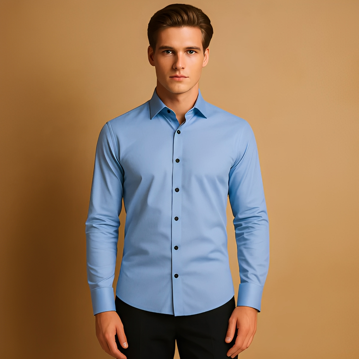 Aldous - Chemise avec coupe stretch formelle pour hommes