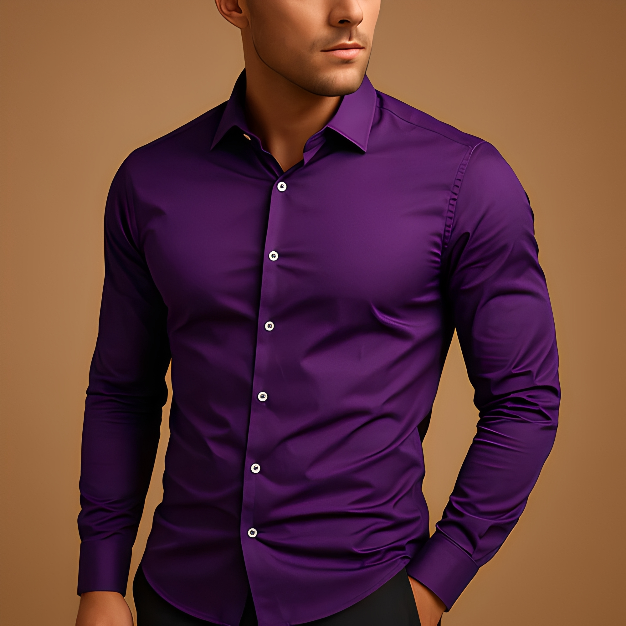 Alekto - Chemise homme simple et cintrée