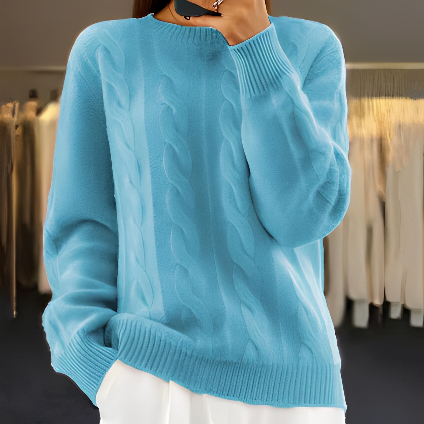 Kaithlene - Pull chaud et agréable pour femmes