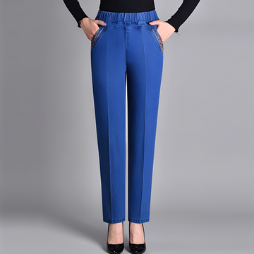 Katrine - Pantalon taille haute élastique pour femmes