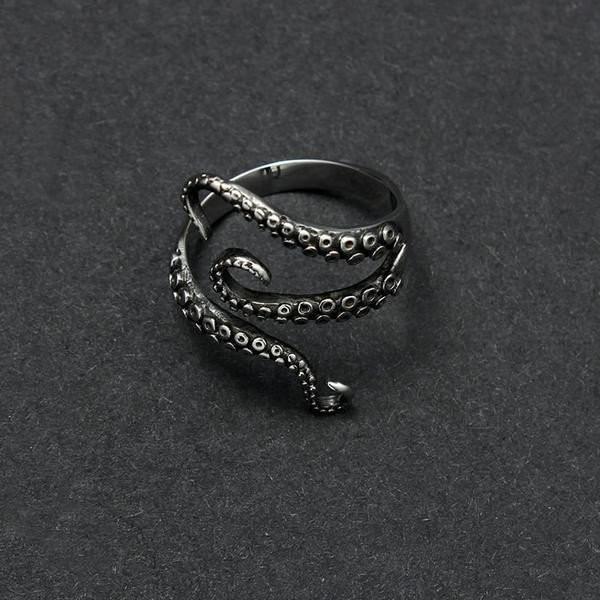 Thalassa – Bague ajustable de tentacule de pieuvre