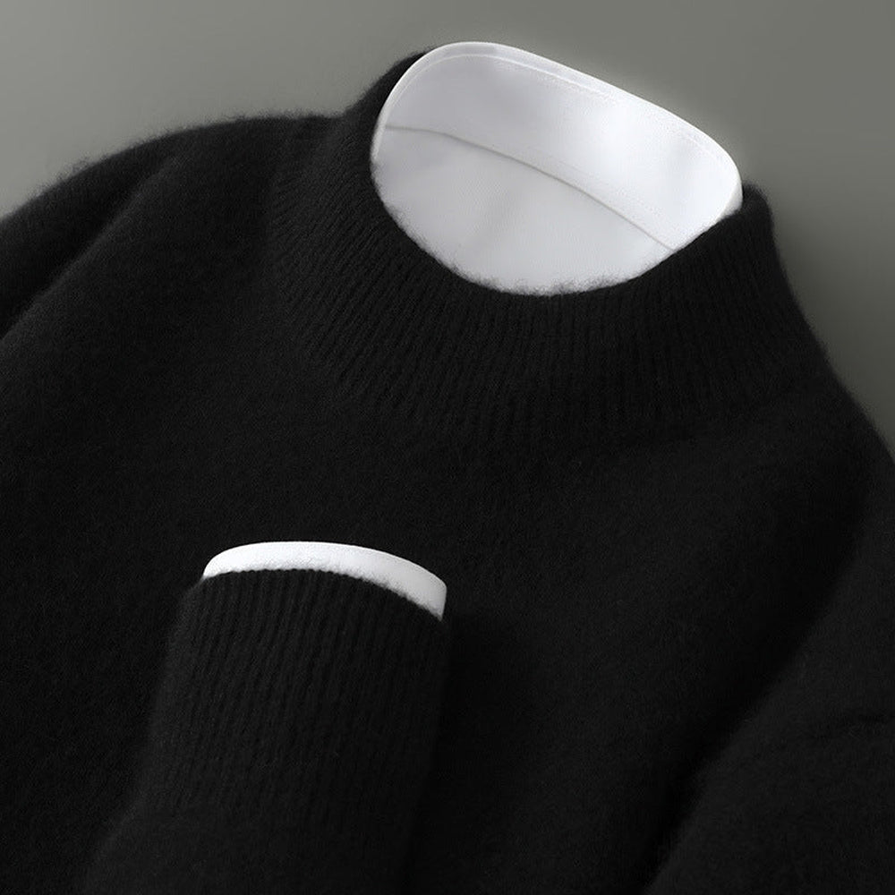 Wayne - Pull rétro épais pour hommes