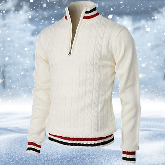 Ralph Polo - Pull élégant à fermeture éclair pour hommes