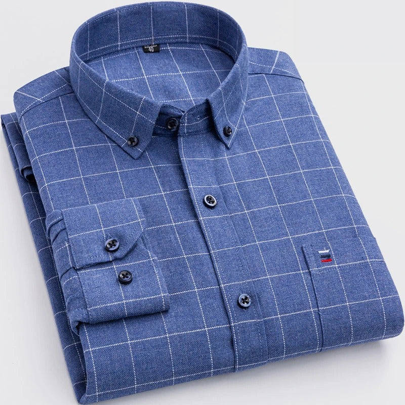 Louis – Chemise en coton à motifs