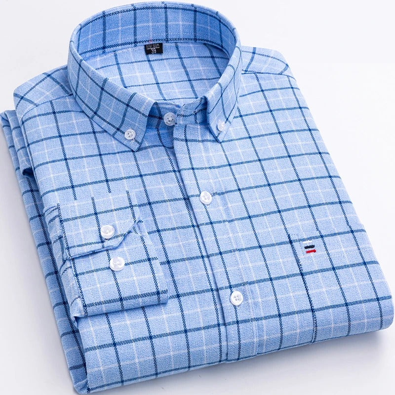 Louis – Chemise en coton à motifs