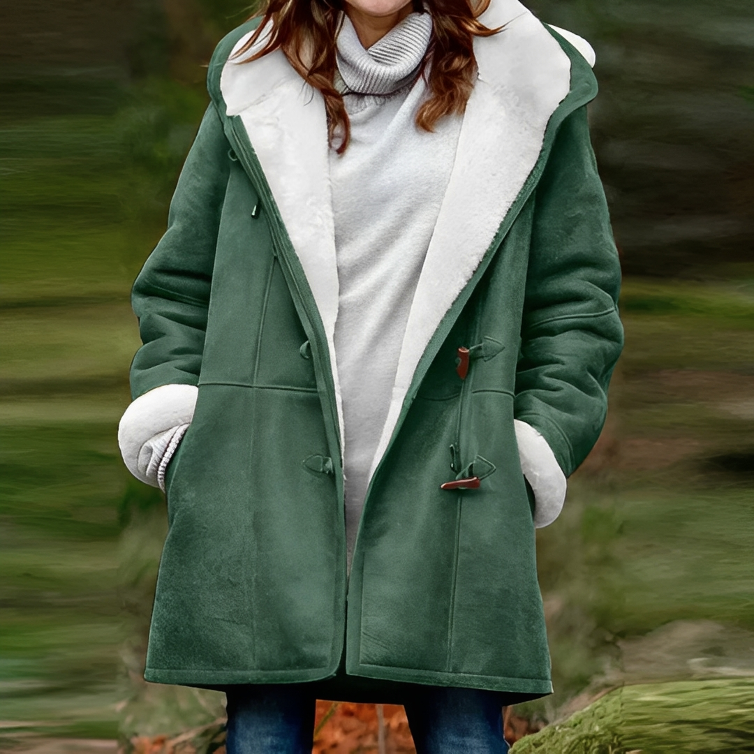 Inese - Long warm winter coat for women