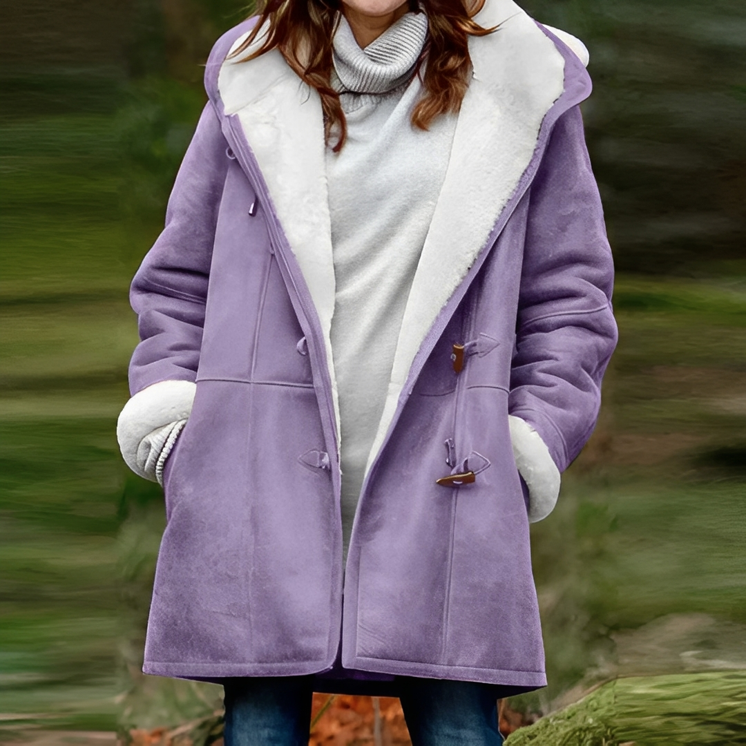 Inese - Long warm winter coat for women