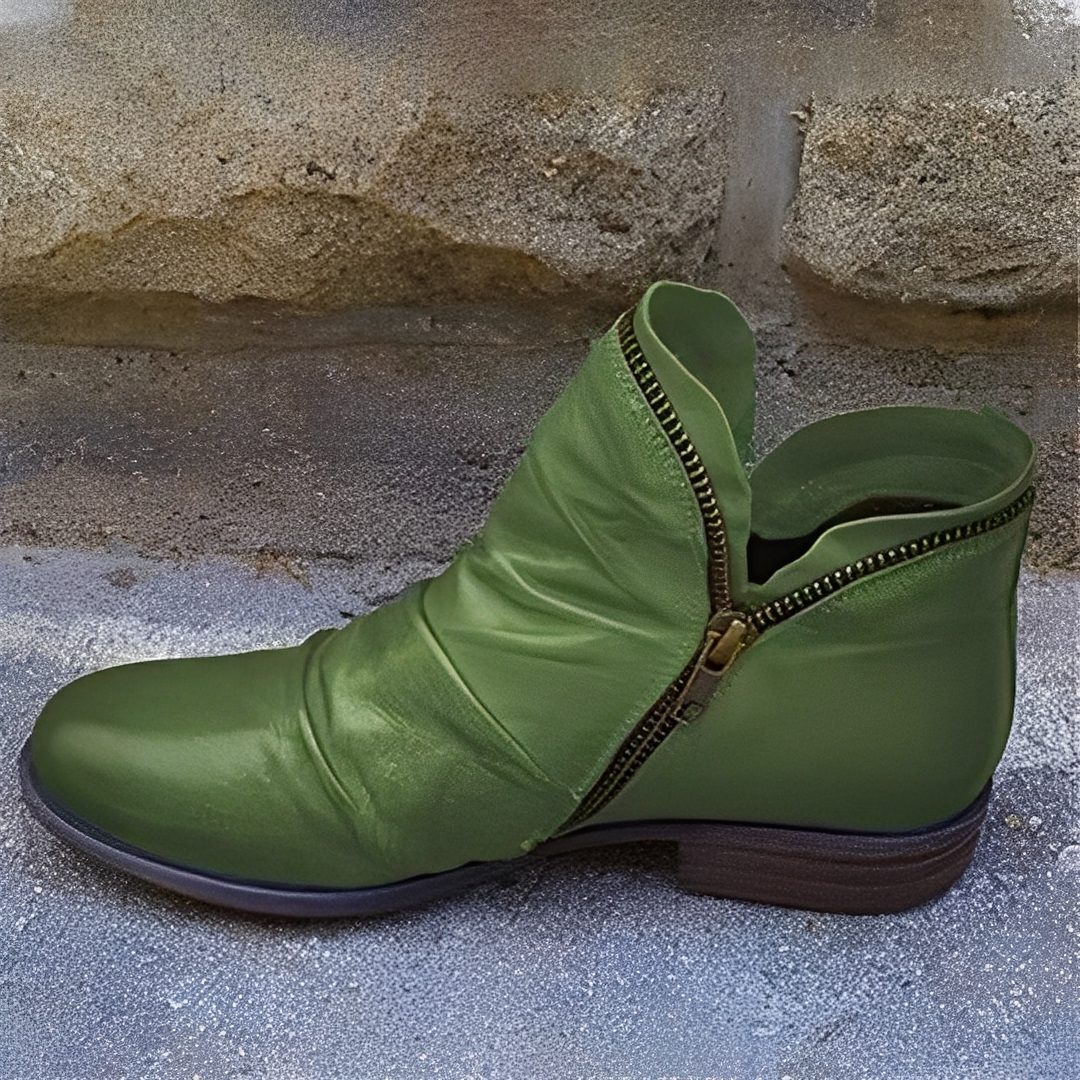 Maïa - Elegant leather ankle boots for women