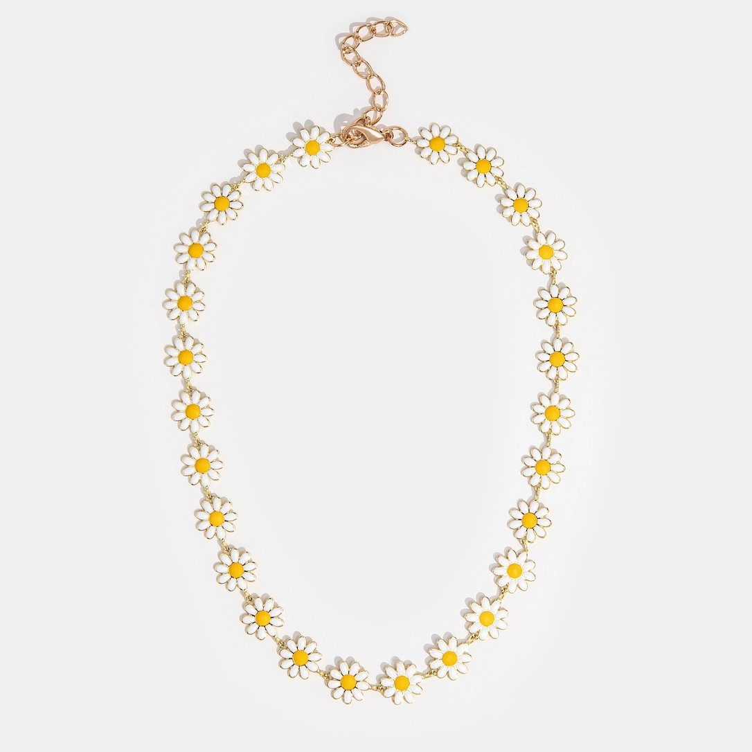 Lilith - Collier de marguerites blanches