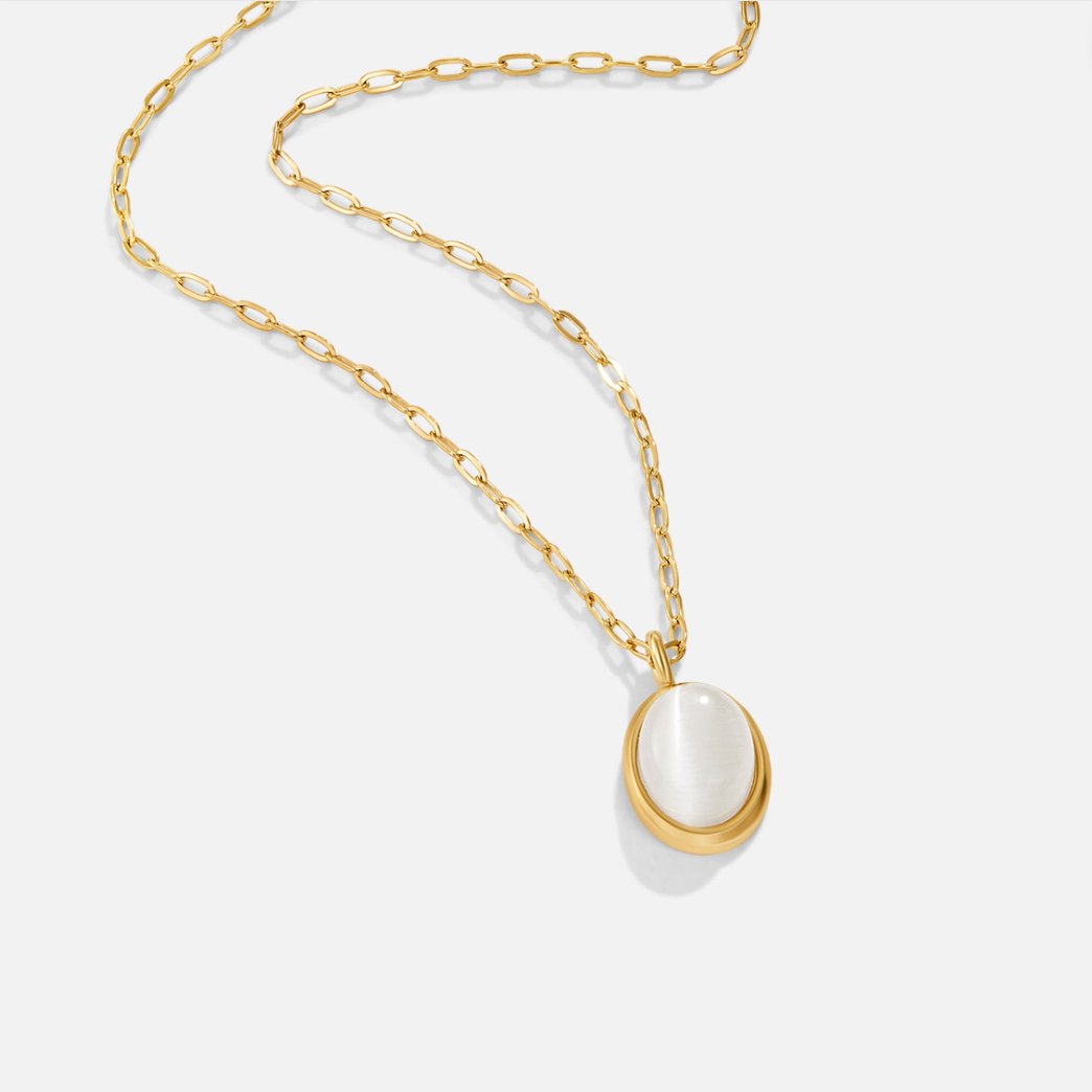 Ophelia – Collier en opale blanche